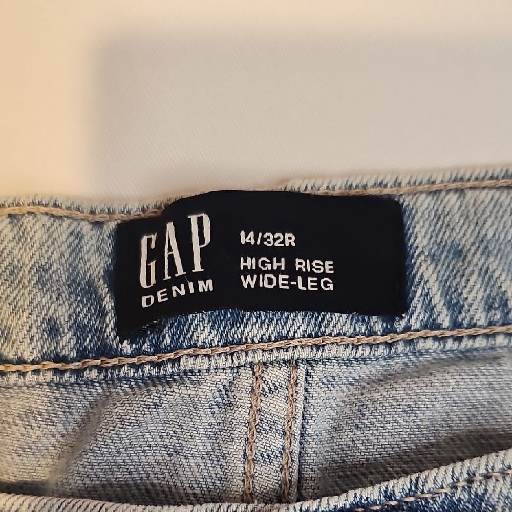 GAP High Rise Wide-Leg Denim Jeans